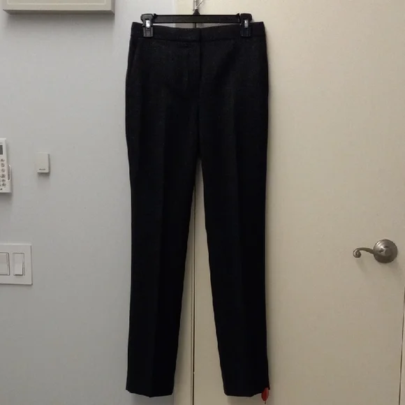 Theory Black Straight Leg Pants